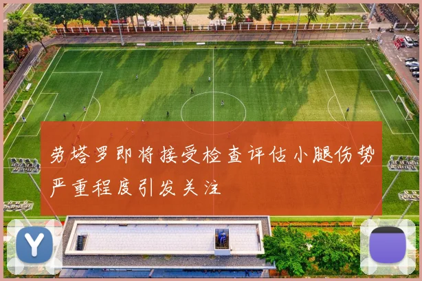 劳塔罗即将接受检查评估小腿伤势严重程度引发关注